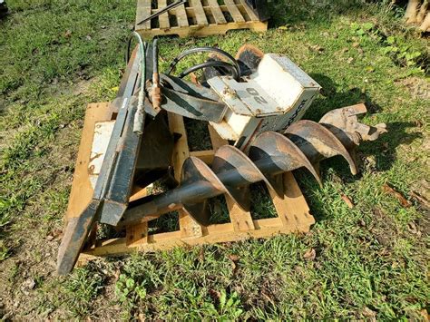 used auger for skid steer|bobcat auger attachment for sale.